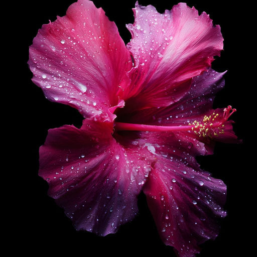 Rainkissed Pink Hibiscus Petals Canvas Print