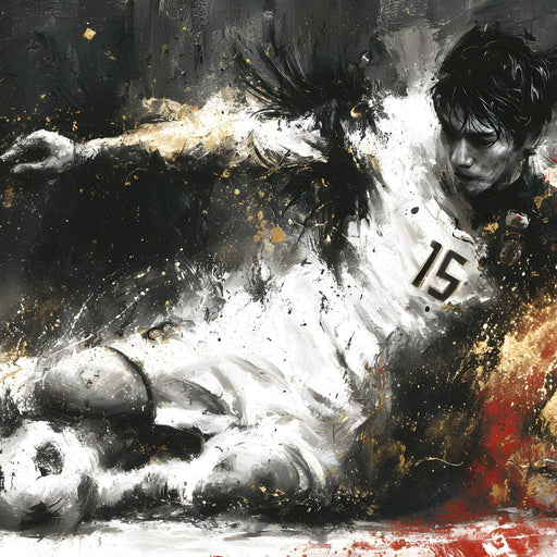 Momentum Of The Striker Canvas Print