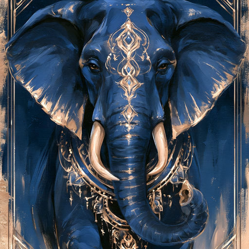 Gilded Wisdom of the Midnight Sage Canvas Print