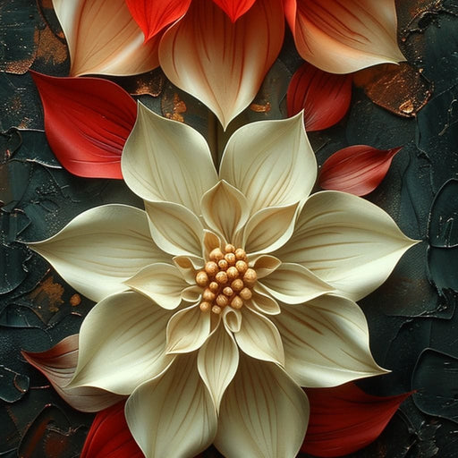 Autumnal Bloom Symphony Canvas Print