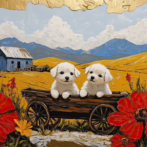 Puppy Adventures Canvas Print