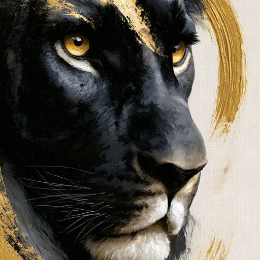 Gilded Monarch of the Shadow Realm Canvas Print