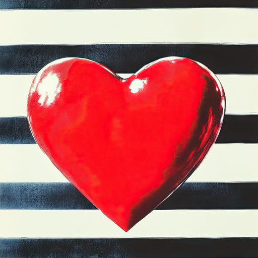 Heart Stripes Canvas Print