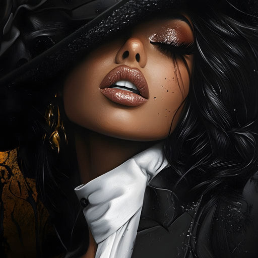 Moonlit Elegance of Shadows Canvas Print