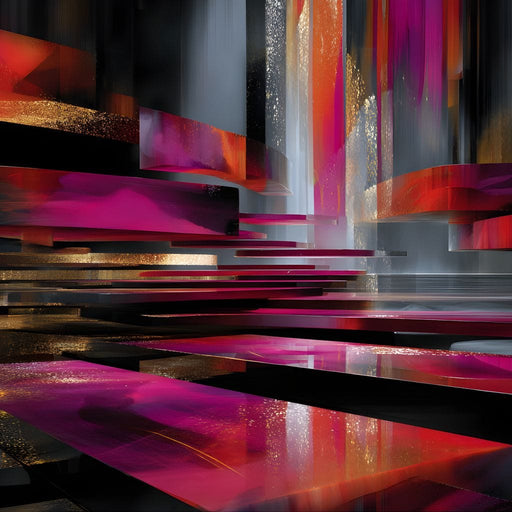 Vibrant Rhythms of Reflection Canvas Print