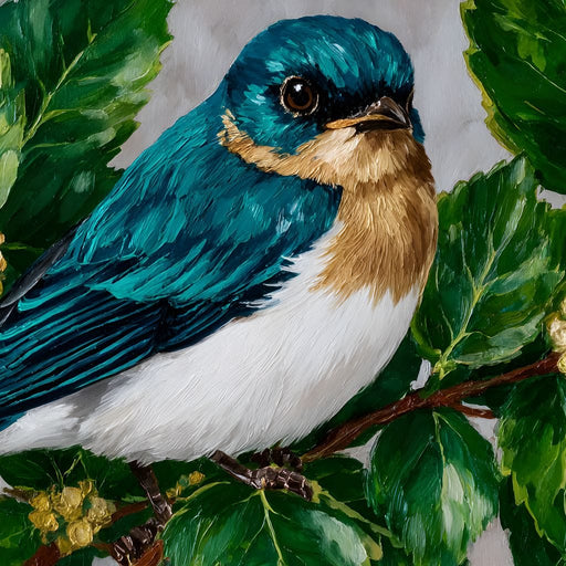 Emerald Wings Nature's Bird Canvas Print