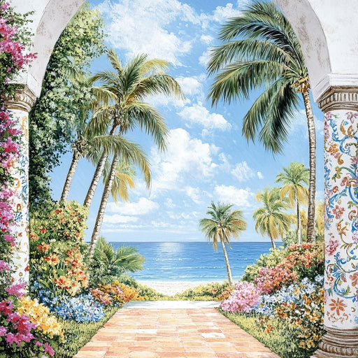 Tropical Archway Escape Canvas Print