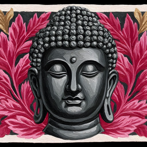 Tranquil Buddha Floral Reverie Canvas Print
