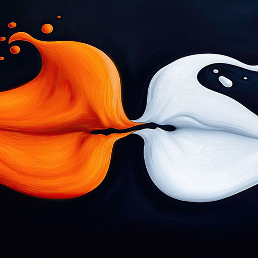 Yin and Yang in Motion - TooplesArt Canvas Print