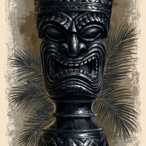 Ancient Totem Of The Island Spirit Canvas Print