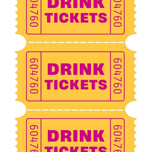 Vintage Drink Ticket Strip Canvas Print