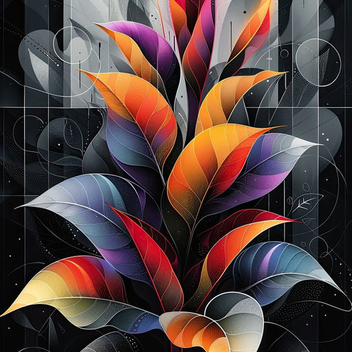 Spectrum Foliage Fusion Canvas Print