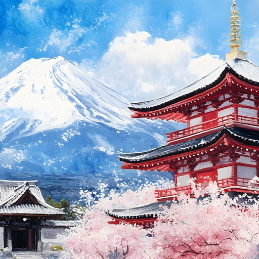 Mountains of Petal Dreams Canvas Print