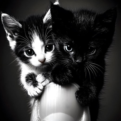 Playful Companions on Thumb Canvas Print