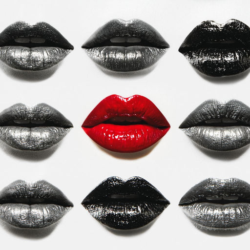Sensual Lips Bold Defiance Canvas Print