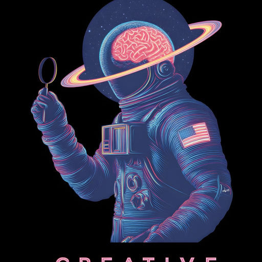 Neon Astro Mind Odyssey Canvas Print