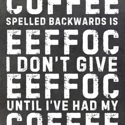 Morning Fuel Bold Typo Humor Canvas Print