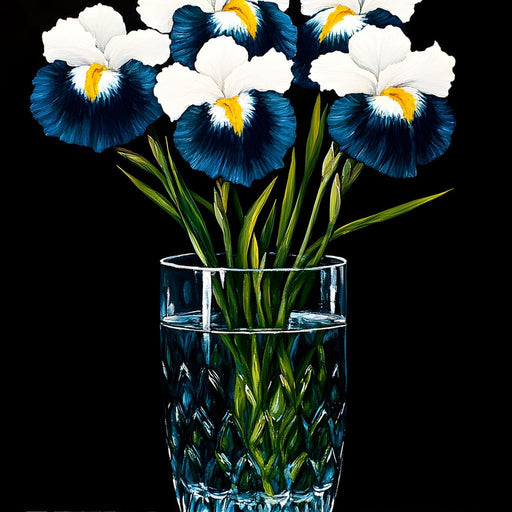 Petals in Midnight Bloom Canvas Print