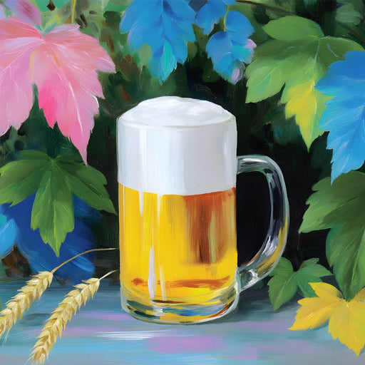 Frothy Beer Garden Delights Canvas Print