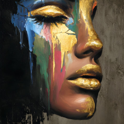 Golden Silhouette Awakening Canvas Print