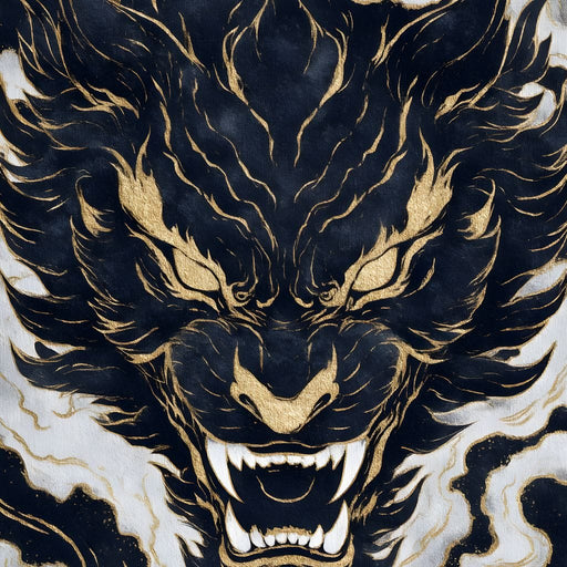 Golden Tempest Tiger Roar Canvas Print