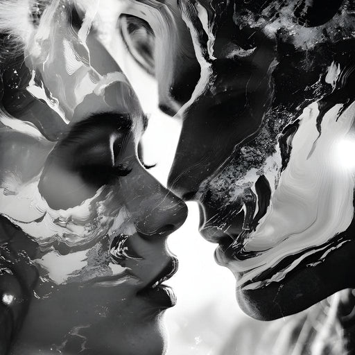 Luminous Liquid Kisses Canvas Print