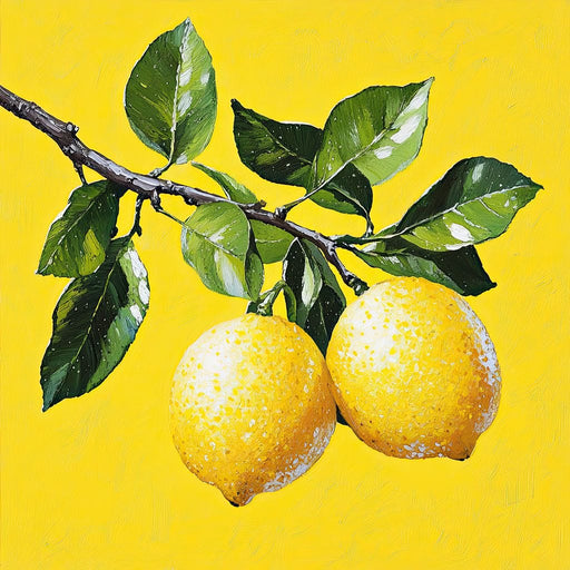 Golden Citrus Canvas Print