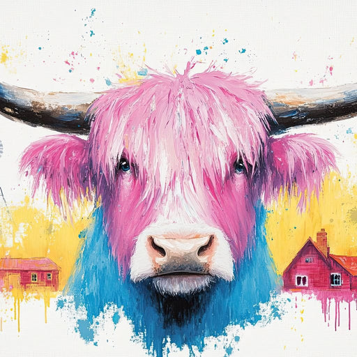 Highland Harmony Burst Canvas Print