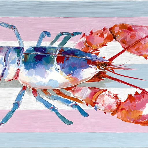 Oceanic Lobster Symphony Canvas Print