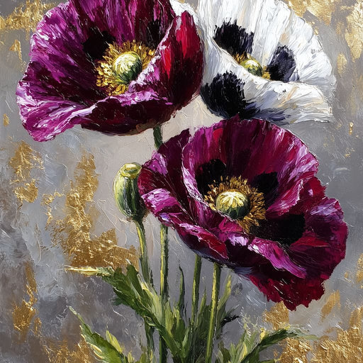 Golden Poppy Petal Sonata Canvas Print