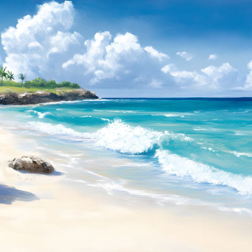 Tranquil Shores Escape Canvas Print