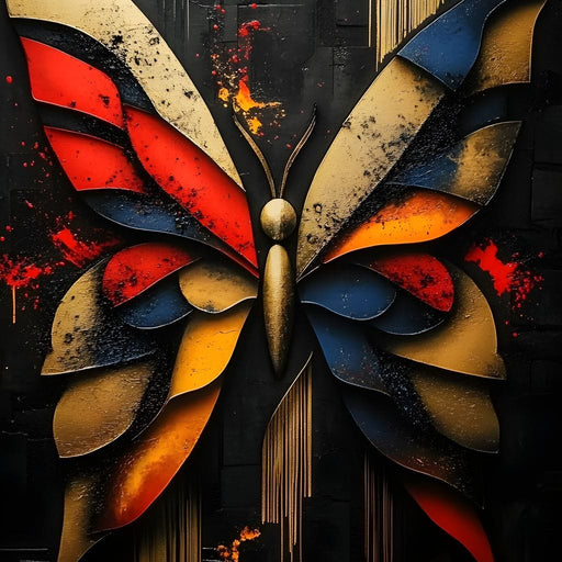 Butterfly Radiance Symphony Canvas Print