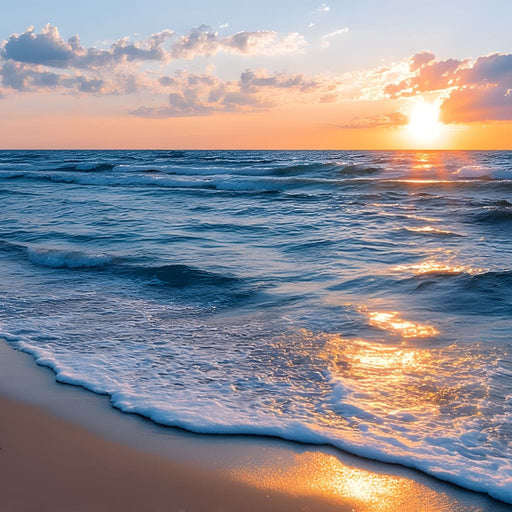 Sunset Shores Eternal Affection Canvas Print