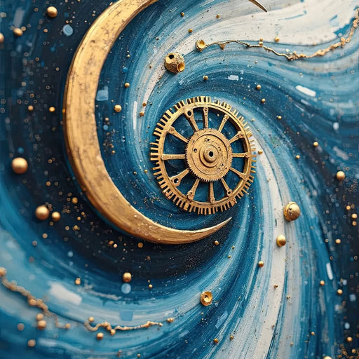 Celestial Clockwork Symphony Canvas Print