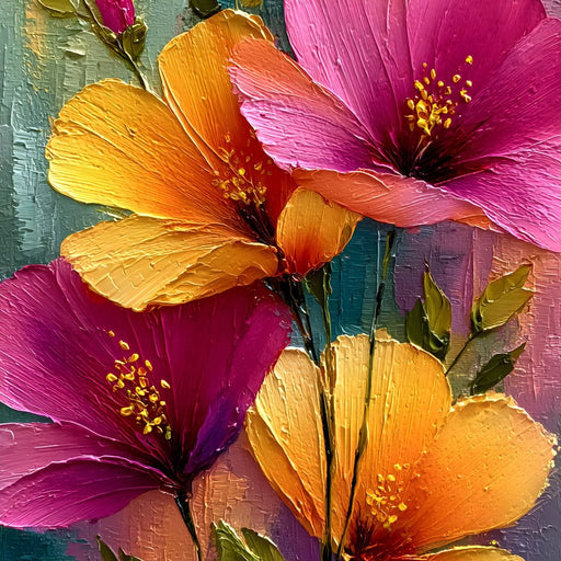 Radiant Petals of Summer Joy Canvas Print