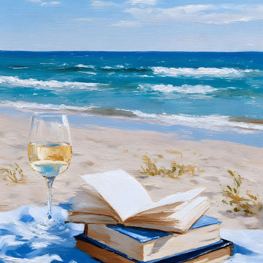 Seaside Pages and Golden Sip Canvas Print