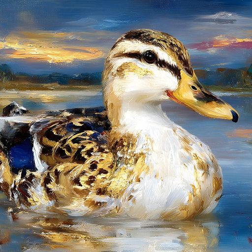 Golden Mallard Lake Sunset - Neal Hackett Canvas Print