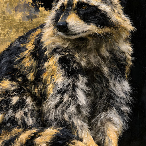 Midnight Bandit of Gilded Shadows Canvas Print
