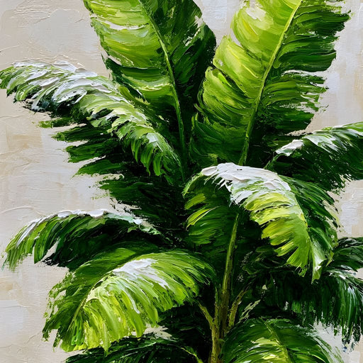 Verdant Rhythm of Tropical Palms Canvas Print