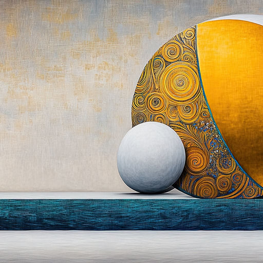 Golden Balance - TooplesArt Canvas Print