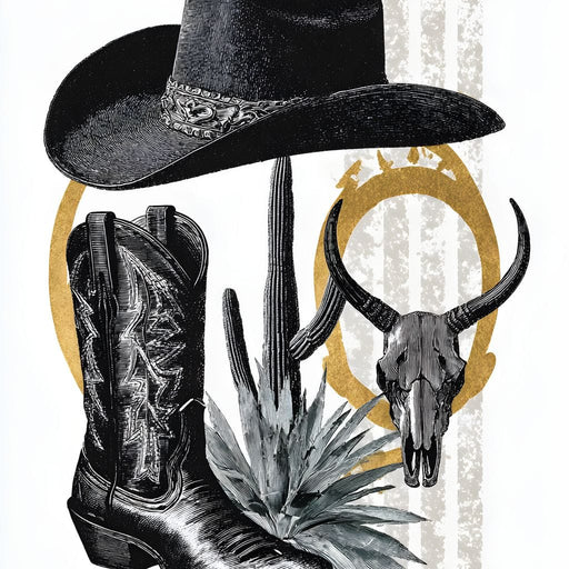 Western Frontier Cowboy Legacy Canvas Print