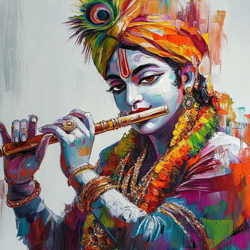 Hindi Harmonic Colors of Devotion Canvas Print