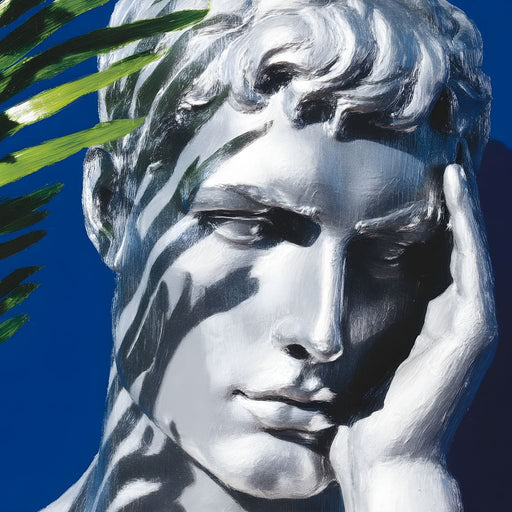 Classical Reverie Under Palm Canvas Print