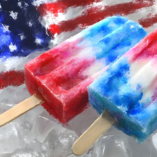 Patriotic Popsicle Delight Canvas Print