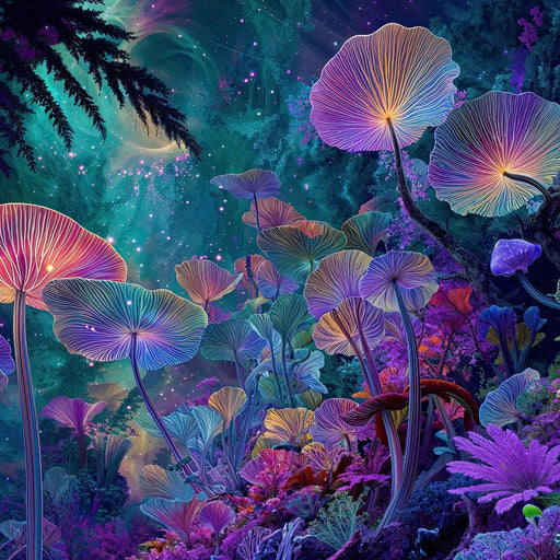 Galactic Faerie Garden - TooplesArt Canvas Print