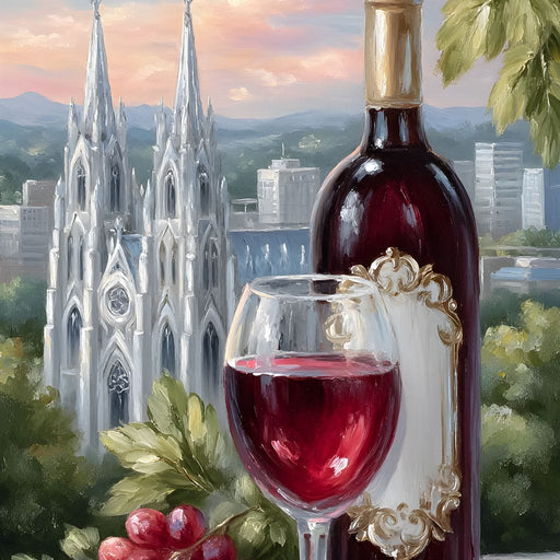 Wine Reverie Cathedral Vista Canvas Print