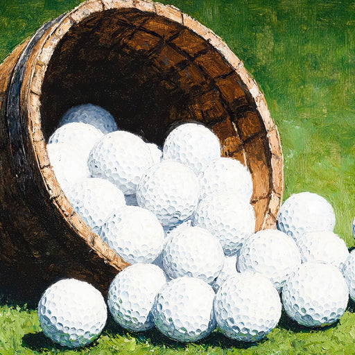 Basket of Golfing Dreams Canvas Print