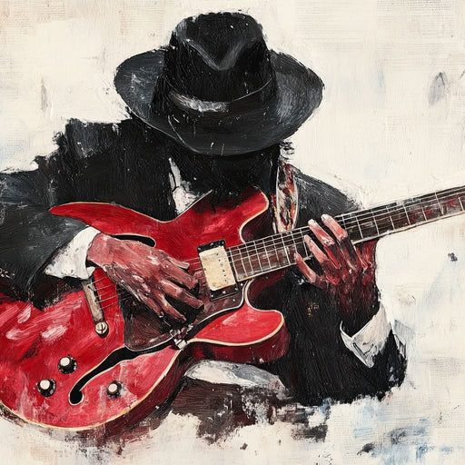 Guitar Groove in Motion Canvas Print