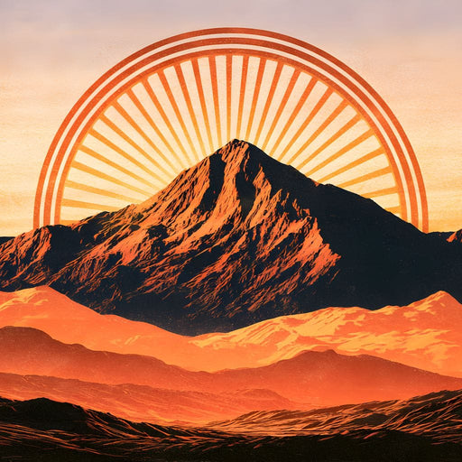 Golden Peaks Before The Solstice Sun Canvas Print