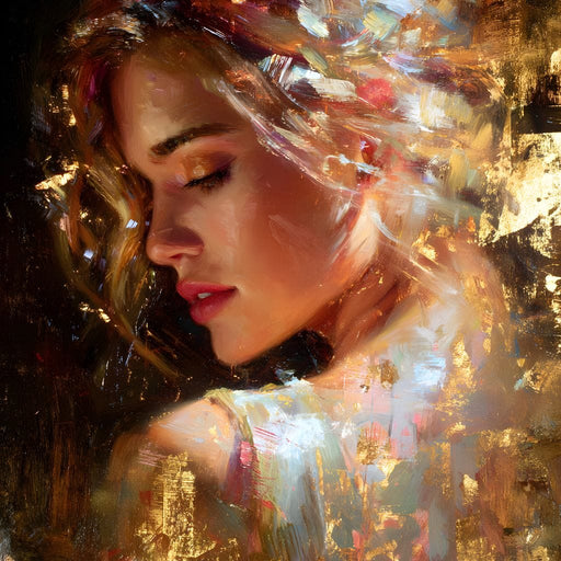 Radiant Brushstrokes Of Grace Canvas Print